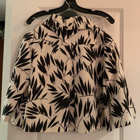 Pink Tartan size 4 blazer/ swing coat 3/4 sleeves - Picture 2 of 2